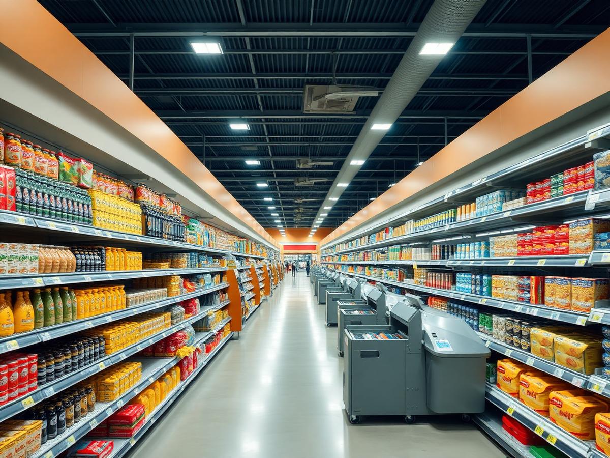 Retail store aisle in a multi-location chain